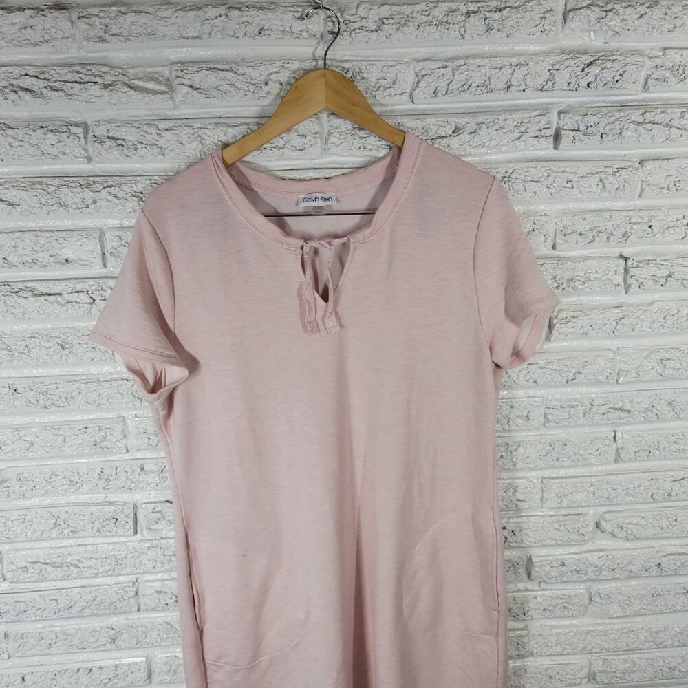 Calvin Klein Womens Swim Cover Up XL Pink Heather Pockets Soft Comfy PIN9E - Picture 4 of 11